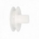 Disco plástico compacto para persianas. Rodamiet 120x40 mm. Para fitas de até 20 mm.