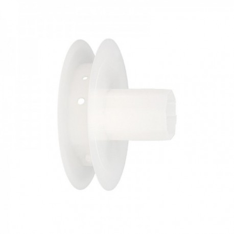 Disco Plastico Compacto Para Persianas. Rodamieto 120x40 mm. Para cintas hasta 20 mm.