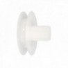 Disco plástico compacto para persianas. Rodamiet 120x40 mm. Para fitas de até 20 mm.