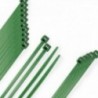 Flange de nylon 100%. COR Verde 4,6 x 390 mm. Saco de 100 unidades. Nylon 100% verde 4,6x390 mm. (Bag 100 unidades)