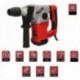 Demolor Hammer SDS mais 1.500 watts. Com acessórios e pasta. 4.000 IPM 6 Joules.