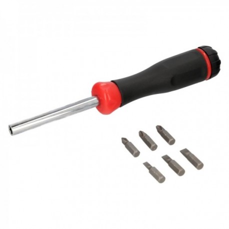 Conjunto de pontas com chave de fenda 1/4 "7 peças. Aço de vanádio cromo, kit de chave de fenda, pontas da chave de fenda.