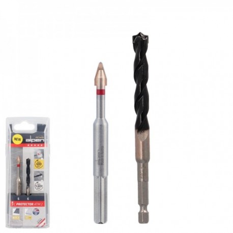 Broca Alpen Materiais de porcelana muito dura Ø 6 mm. Kit 2 Broks. Sem refrigeração,