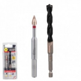 Broca Alpen Materiais de porcelana muito dura Ø 10 mm. Kit 2 Broks. Sem refrigeração,