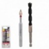 Broca Alpen Materiais de porcelana muito dura Ø 10 mm. Kit 2 Broks. Sem refrigeração,