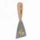 Mango Spatula de madeira 80 mm Aço. Gesso de espátula, pintor de espátula, baús de espátula, espátula Plaadur, etc.