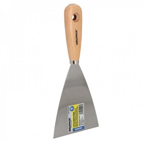 Mango Spatula de madeira de 100 mm Aço. Gesso de espátula, pintor de espátula, baús de espátula, espátula Plaadur, etc.
