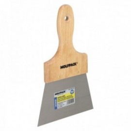 Espatula ceoles de aço de manga de madeira 90 x 140 mm. Gesso de espátula, pintor de espátula, baús de espátula, espátula Plaad