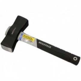 Vidro de fibra de fibra de mangá com mangá com alça não deslizante. 1500 gramas 28 cm.