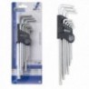 Torx "L" Jogo 9 Peças Longas Invioláveis