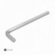 Vanadio profissional de aço cromado longo longo de 4,5 mm. Key Hexagonal, Allen Mechanical Workshop Key, DIY Allen Key