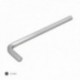 Allen Long Key Chrome Steel Professional Vanadio 5,0 mm. Key Hexagonal, Allen Mechanical Workshop Key, DIY Allen Key