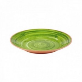 PLATO 32 CM. MELAMINA COLOR VERDE LA VIDA