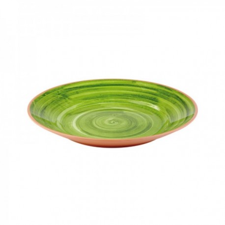 PLATO 32 CM. MELAMINA COLOR VERDE LA VIDA