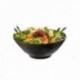 BOWL 19 CM. MELAMINA NEGRO FILO MARRON