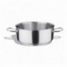 28 cm Pan. 6,5 L. Aço inoxidável baixo. Capless