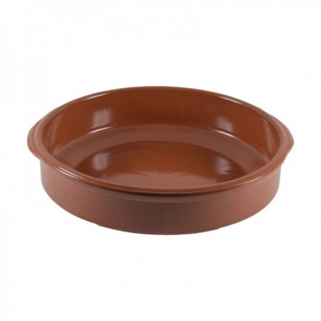 37 cm de caçarola. Redondo com alças de lama