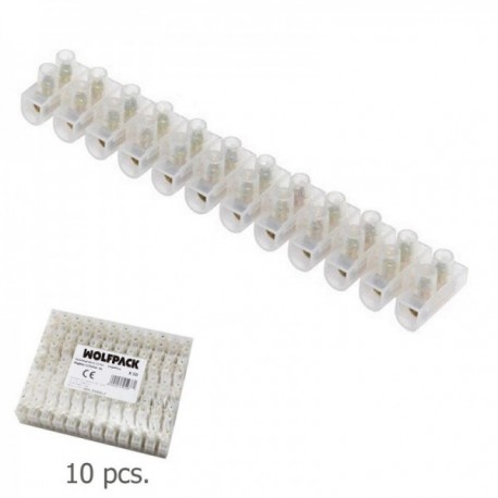 Empalme padrão de 30 amperes / 16 mm seção. Recipiente de 10 tiras de 12 chips cada.