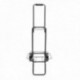 Carretilla Plegable Metalica De Carga - Porta Maletas Con Cuerda Elastica 93,5x33x44 cm. Carro De Transporte 50 Kg.