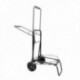 Carretilla Plegable Metalica De Carga - Porta Maletas Con Cuerda Elastica 93,5x33x44 cm. Carro De Transporte 50 Kg.