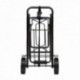 Carretilla Plegable Metalica De Carga - Porta Maletas Con Cuerda Elastica 93,5x33x44 cm. Carro De Transporte 50 Kg.