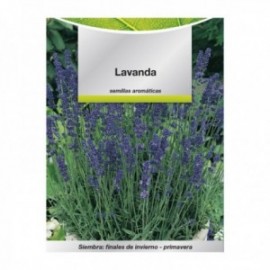 Sementes aromáticas lavanda (0,5 gramas) horticultura, horticola, sementes huerto.