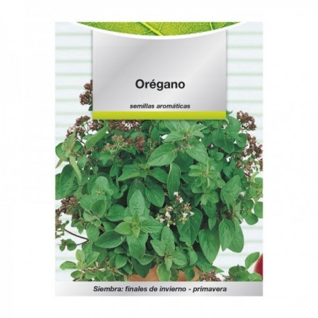 Sementes aromáticas de orégano (0,3 gramas) horticultura, horticola, sementes huerto.