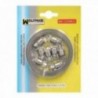 Custa Cut Zincada 8 mm. x 3 m. Com 8 parafusos de braçadeiras de parafusos, grampo sem fim