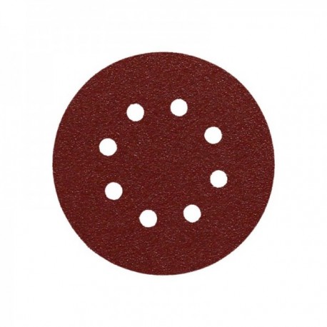 Sandle velcro disco Ø 125 mm. Com 80 orifícios de grãos (10 peças)