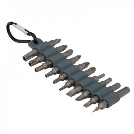 Jogo de 20 dicas com mosqueton para o cinto. Aço do Vanadio Chrome.