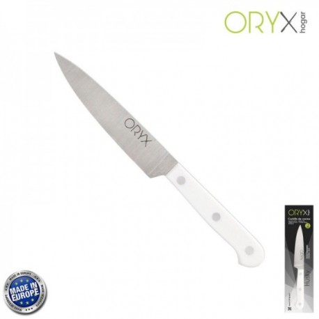 Cozinha de faca rouca 13 cm. Folha de aço inoxidável, faca de carne, faca de peixe, faca de chef, alça ergonômica branca