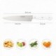 Cuchillo Husky Verduras 15 cm. Hoja Acero Inoxidable, Cuchillo Verduras, Cuchillo Cortar Verduras Mango Ergonomico Blanco