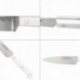 Vegetais de faca rouca 15 cm. Lâmina de aço inoxidável, faca de legumes, faca cortando manga branca de manga branca