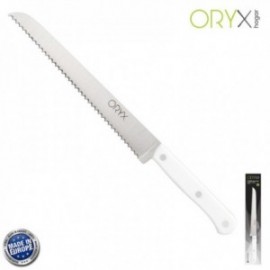 Faca Husky Panero 21 cm. Lâmina de aço inoxidável, faca de pão, faca ergonômica de corte branco