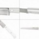 Faca Husky Panero 21 cm. Lâmina de aço inoxidável, faca de pão, faca ergonômica de corte branco
