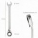 Llave Combinada Con Carraca 17 mm. DIN 3113