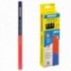 Bicolor Carpenter Lapiz 18 cm. (12 unidades) Marcador Lapiz, carpintaria Lapiz, marcador de trabalho vermelho / azul