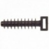 Taco de flange de nylon preto 8 mm. (Bag 100 unidades)