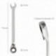Tecla combinada com Caraca de 10 mm. DIN 3113