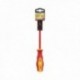 Destornillador Plano Aislado Certificado VDE 1.000 V. Medida 1,0 x Ø 5,5 x 125 mm. Destornillador Seguridad Electricista