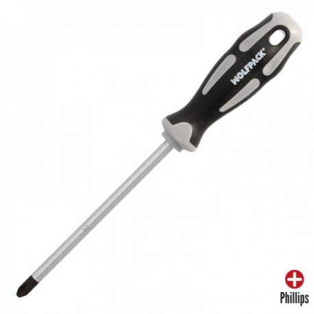 Phillips Steel S2 Cabeças Sece Mango Bimaterial. PH 3 x Ø 8,0 x 150 mm Medida. DIN5262.