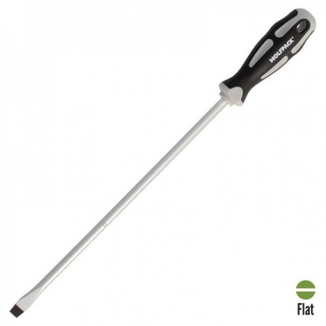 Chave de fenda aço de aço s2 manga bimaterial tpr. Medida 1,6 x Ø 9,0 x 300 mm. DIN5265