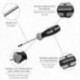 Torx Torx Torx Aço S2 Mango Bimaterial TPR. Meça T08 X Ø 3,0 x 75 mm.