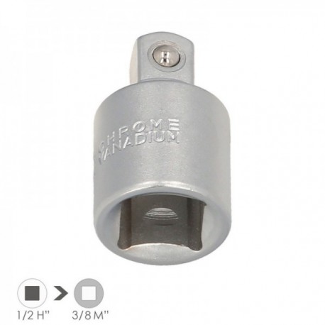 Adaptador de redução de 1/2 "" machado de aço de cromo masculino, bordas redondas, redutor de pista,