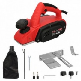 Brusco elétrico 710 watt. Largura cortada 82 mm. Profundidade 2 mm. Base de alumínio / escova elétrica de aço carpinteiro