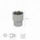 Chave de vidro hexagonal de 1/2 "23 mm. Perfil de 6 anos. Vanadio Chrome Steel, bordas redondas