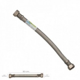 Aço inoxidável flexível reforçado de aço inoxidável 1/2 " - fêmea 1/2" comprimento 300 mm