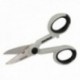 Scissors de eletricista de 140 mm. Mango TPR Sem tensão. Folhas de aço inoxidável, ergonômica, tesoura cortada, cabeludo, peludo