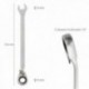 Llave Combinada Con Carraca 8 mm. DIN 3113