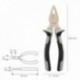 Alicates universais 180 mm. Chrome Vanadio Steel Din-Iso 5746